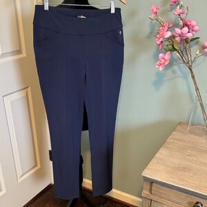 Lilly Pulitzer Navy Pull-On Ankle Ponte Pants